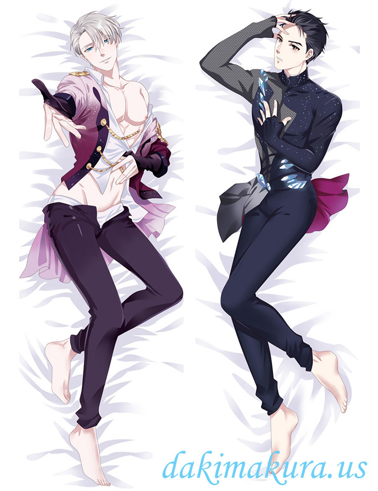 Viktor Nikiforov and Yuuki Katsuki - Yuri!!! on Ice Male Anime Dakimakura Japanese Hugging Body Pillow Cover